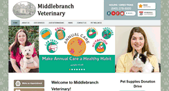 Desktop Screenshot of middlebranchvet.com